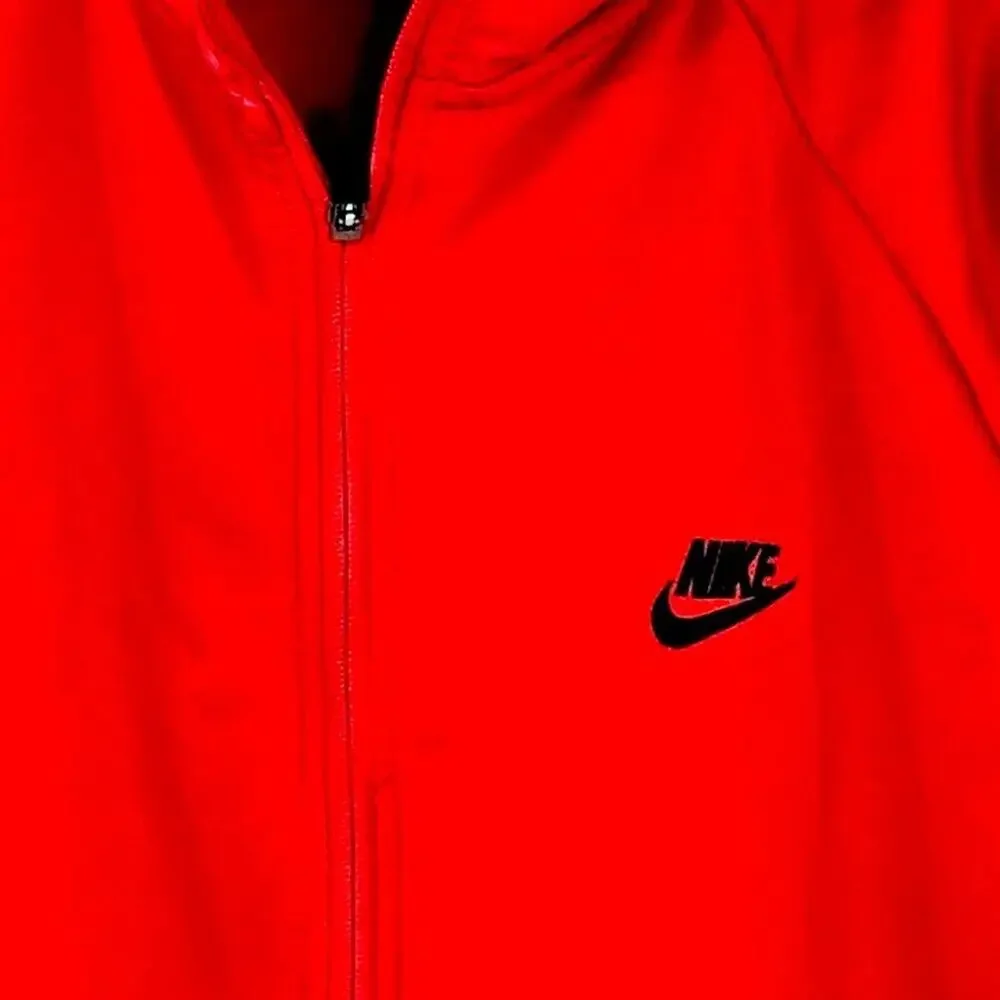 Nike Track Jacket Full Zip Black White Stripe Men’s M Y2K